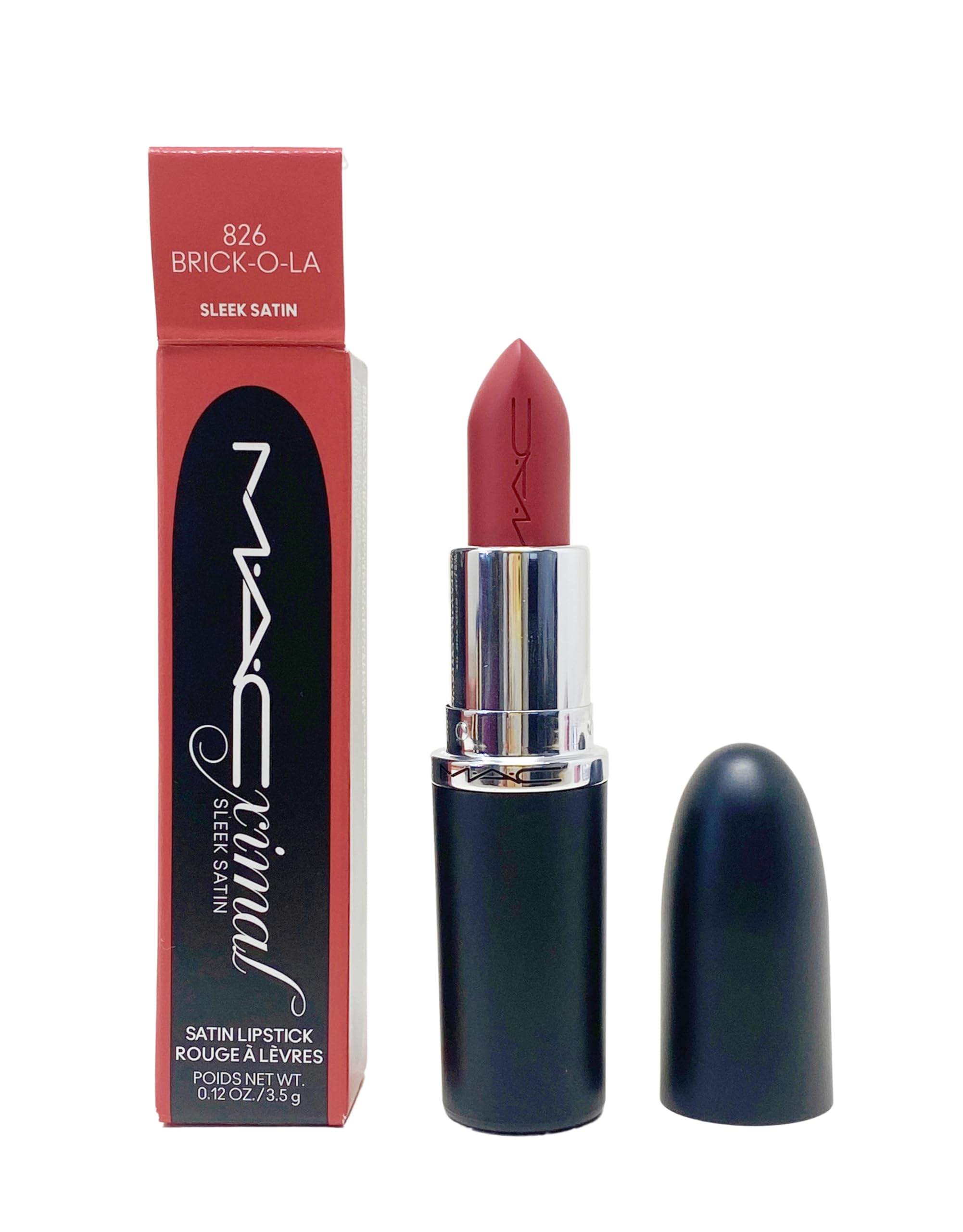 Amazon.com : MAC Cosmetics Ximal Sleek Satin Lipstick - 826 Brick